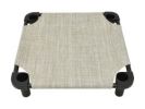 30x30 Pet Cot, River Rock Fabric, Black Legs, Black Frame, Unassembled