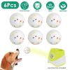 6Pcs 2.3" Dog Balls Tear-Resistant Washable ETPU Dog Chew Toys for Small Medium Dogs for Automatic Dog Ball Launcher Ball Throwing Machine