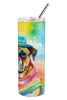 Cane Corso Hippie Dawg Stainless Steel Skinny Tumbler Vacuum Double Walled Reusable Insulated Tumbler Travel Cup for Coffee Cocktails Gift with Lid