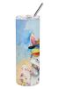 Alaskan Klee Kai Hippie Dawg Stainless Steel Skinny Tumbler Vacuum Double Walled Reusable Insulated Tumbler Travel Cup for Coffee Cocktails Gift with