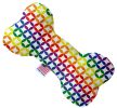 Pet and Dog Plush Heart or Bone Toy, "Rainbow Pride Group"