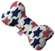 Pet and Dog Plush Heart or Bone Toy, "Independence Day Group"