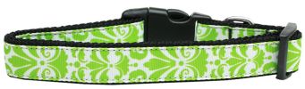 Pet Dog & Cat Nylon Collar, "Damask"