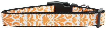 Pet Dog & Cat Nylon Collar, "Damask"