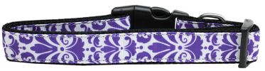 Pet Dog & Cat Nylon Collar, "Damask"