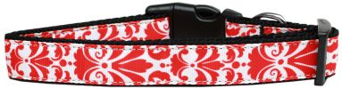 Pet Dog & Cat Nylon Collar, "Damask"