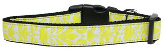 Pet Dog & Cat Nylon Collar, "Damask"