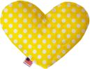 Pet and Dog Plush Heart or Bone Toy, "Swiss Dots Group"
