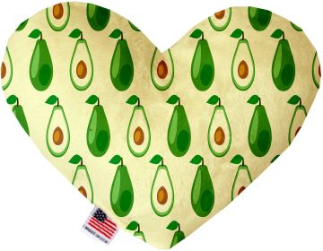 Pet & Dog Plush Heart or Bone Toy, "Summertime Fun Group" (Pattern: Avocado Paradise, size: 6" Heart)