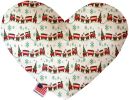 Pet and Dog Plush Heart or Bone Toy, "Classy Christmas Group"