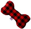 Pet and Dog Plush Heart or Bone Toy, "Christmas Patterns Group"