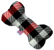 Pet and Dog Plush Heart or Bone Toy, "Christmas Patterns Group"