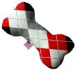 Pet and Dog Plush Heart or Bone Toy, "Christmas Patterns Group"