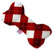 Pet and Dog Plush Heart or Bone Toy, "Christmas Patterns Group"