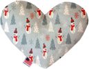 Pet and Dog Plush Heart or Bone Toy, "Winter Wonderland Group"
