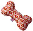 Pet and Dog Plush Heart or Bone Toy, "Valentine's Day Friends Group"