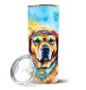 Mastiff Hippie Dawg Stainless Steel Skinny Tumbler Vacuum Double Walled Reusable Insulated Tumbler Travel Cup for Coffee Cocktails Gift with Lid