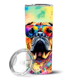 Bullmastiff Hippie Dawg Stainless Steel Skinny Tumbler Vacuum Double Walled Reusable Insulated Tumbler Travel Cup for Coffee Cocktails Gift with Lid (Default: Default)