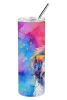 Old English Sheepdog Hippie Dawg Stainless Steel Skinny Tumbler Vacuum Double Walled Reusable Insulated Tumbler Travel Cup for Coffee Cocktails Gift w