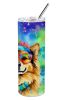 Hippie Dawg Stainless Steel Skinny Tumbler Vacuum Double Walled Reusable Insulated Tumbler Travel Cup for Coffee Cocktails Gift with Lid, 20 oz