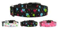 Pet Dog & Cat Nylon Collar or Leash, "Lollipops"