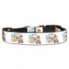 Pet Dog & Cat Nylon Collar or Leash, "Happy Camper"