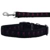 Pet Dog & Cat Nylon Collar or Leash, "Pink Deer"