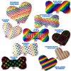 Pet and Dog Plush Heart or Bone Toy, "Rainbow Pride Group"