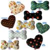 Pet and Dog Plush Heart or Bone Toy, "Forest Friends Group"