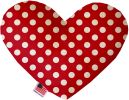 Pet and Dog Plush Heart or Bone Toy, "Swiss Dots Group"