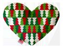 Christmas Pet and Dog Plush Heart or Bone Toy, "Classy Christmas Group"