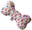 Christmas Pet and Dog Plush Heart or Bone Toy, "Candy Cane Lane Group"