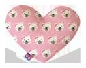 Pet and Dog Plush Heart or Bone Toy, "Valentine's Day Friends Group"