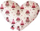 Valentine's Day Pet & Dog Plush Heart or Bone Toy, "Sweet Love Group"
