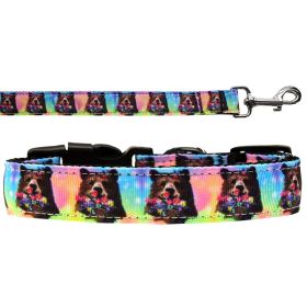 Pet Dog & Cat Nylon Collar or Leash, "Pretty Baby Momma Bears" (size: SM Wide Collar)