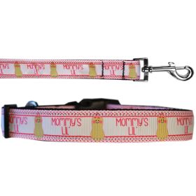 Pet Dog & Cat Nylon Collar or Leash, "Mommy's Lil Peanut" (size: Cat Collar)