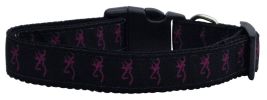 Pet Dog & Cat Nylon Collar or Leash, "Pink Deer"