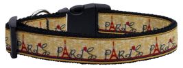 Pet Dog & Cat Nylon Collar or Leash, "From Paris With Love"