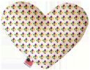 Pet and Dog Plush Heart or Bone Toy, "Mardi Gras Group"