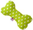 Pet and Dog Plush Heart or Bone Toy, "Polka Dots Group"