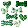 Pet and Dog Plush Heart or Bone Toy, "St. Patrick's Day Group"