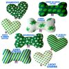 Pet and Dog Plush Heart or Bone Toy, "St. Patrick's Day Group"
