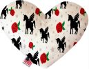 Pet and Dog Plush Heart or Bone Toy, "Valentine's Day Friends Group"