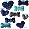 Pet and Dog Plush Heart or Bone Toy, "Hanukkah Group"