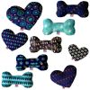 Pet and Dog Plush Heart or Bone Toy, "Hanukkah Group"