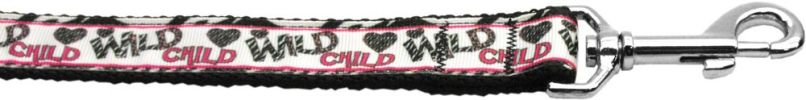 Pet Dog & Cat Nylon Collar or Leash, "Wild Child"