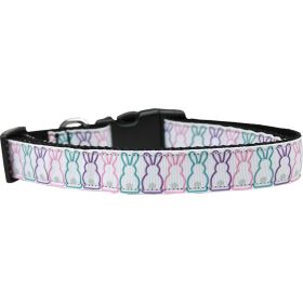 Pet Dog & Cat Nylon Collar or Leash, "Bunny Tails" (size: Cat Collar)