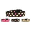 Pet Dog & Cat Nylon Collar or Leash, "Argyle Hearts"