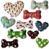 Pet and Dog Plush Heart or Bone Toy, "Santa Group"
