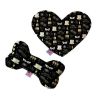 Pet and Dog Plush Heart or Bone Toy, "Happy New Year"